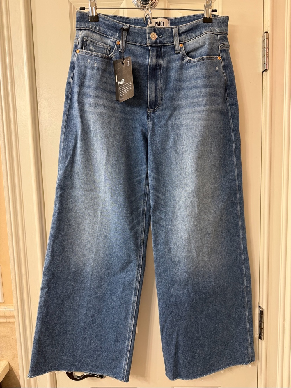 NWT PAIGE Anessa Ankle Wide Leg